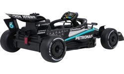 AMG PETRONAS F1 juodas lenktyninis automobilis, vaikiškas elektromobilis