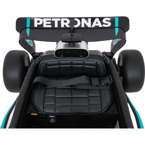 AMG PETRONAS F1 juodas lenktyninis automobilis, vaikiškas elektromobilis
