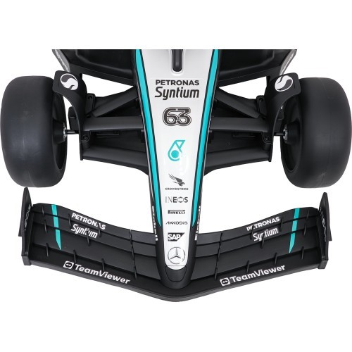 AMG PETRONAS F1 juodas lenktyninis automobilis, vaikiškas elektromobilis