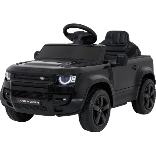 Детский электромобиль Land Rover Defender, чёрный