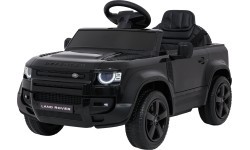 Детский электромобиль Land Rover Defender, чёрный