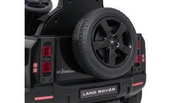Elektromobilis vaikams Land Rover Defender, juodas