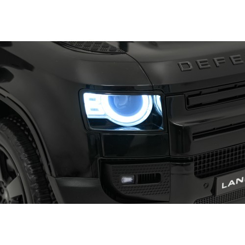 Детский электромобиль Land Rover Defender, чёрный