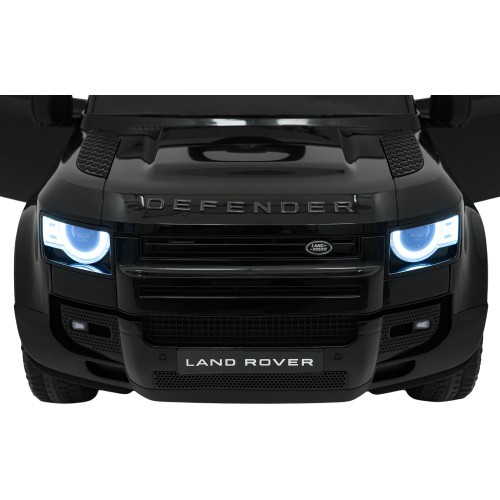 Детский электромобиль Land Rover Defender, чёрный