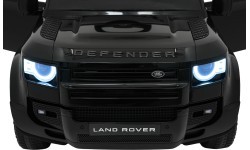 Детский электромобиль Land Rover Defender, чёрный