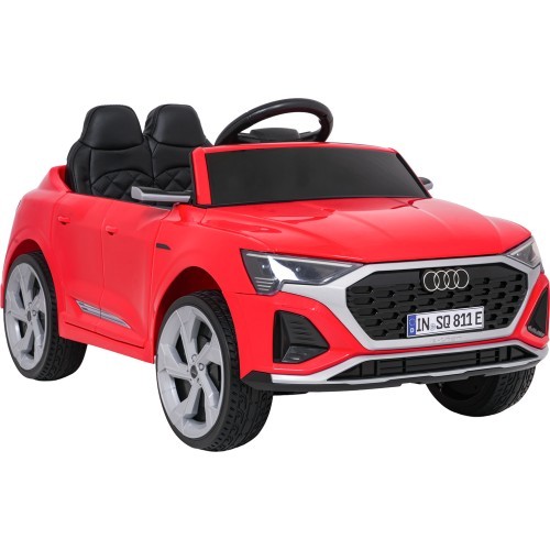 Elektromobilis Audi SQ8, raudonas