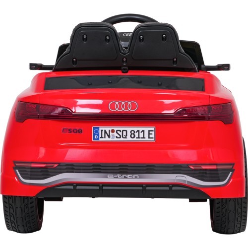 Elektromobilis Audi SQ8, raudonas