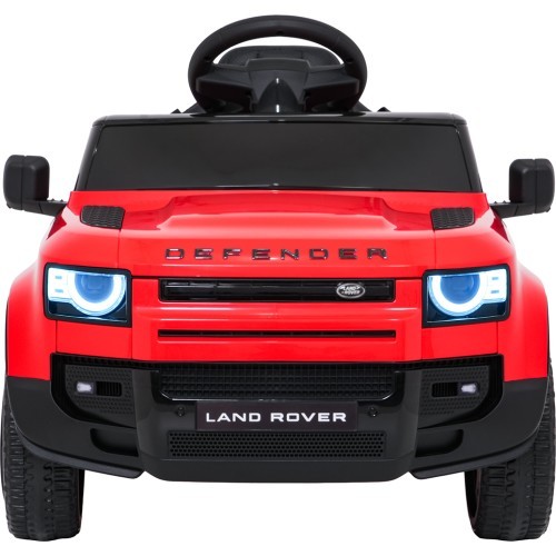 Land Rover Defender raudona elektromobilis vaikams