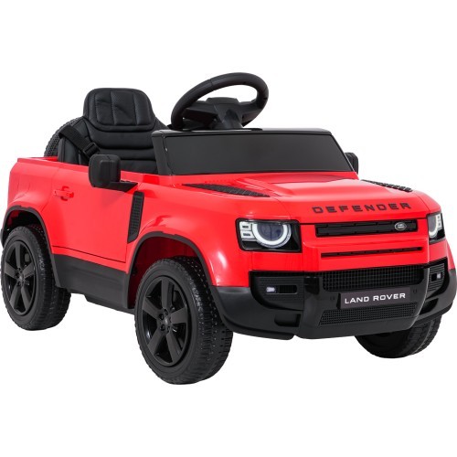 Land Rover Defender raudona elektromobilis vaikams