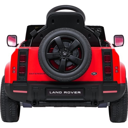 Land Rover Defender raudona elektromobilis vaikams