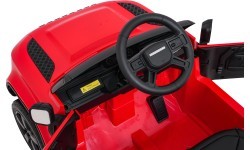 Land Rover Defender raudona elektromobilis vaikams