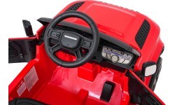 Land Rover Defender raudona elektromobilis vaikams