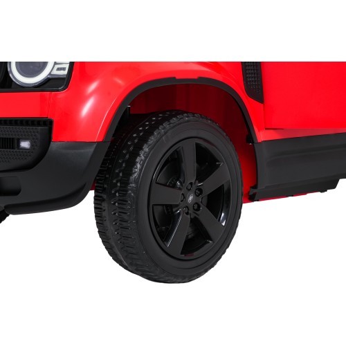 Land Rover Defender raudona elektromobilis vaikams