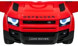 Land Rover Defender raudona elektromobilis vaikams