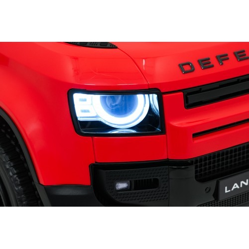 Детский электромобиль Land Rover Defender, красный