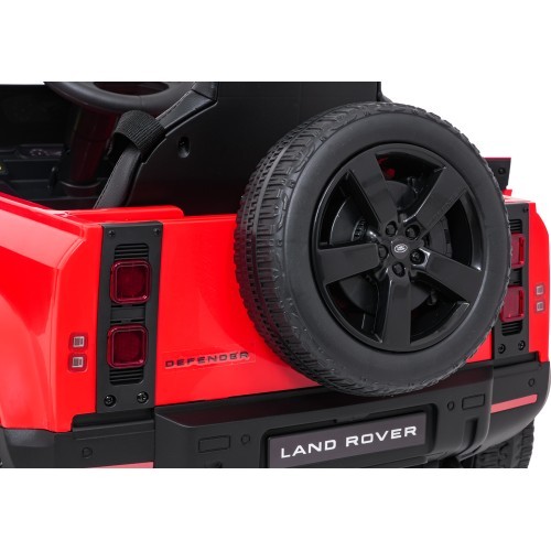 Детский электромобиль Land Rover Defender, красный