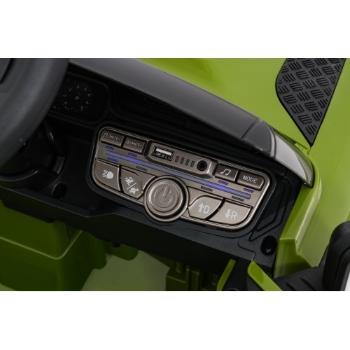 Land Rover Defender žalias elektromobilis vaikams