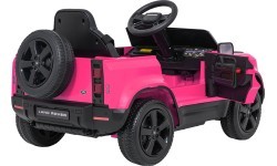 Электромобиль Land Rover Defender, розовый
