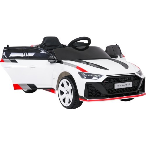 Elektromobilis Audi RS6 Avant GT baltas