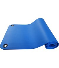 NBR Fitness Mat with Two Holes for Hanging Yate, 183×61×1cm, Blue 
