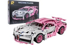 Sports Car Building Blocks Set Pink 1132pcs.
