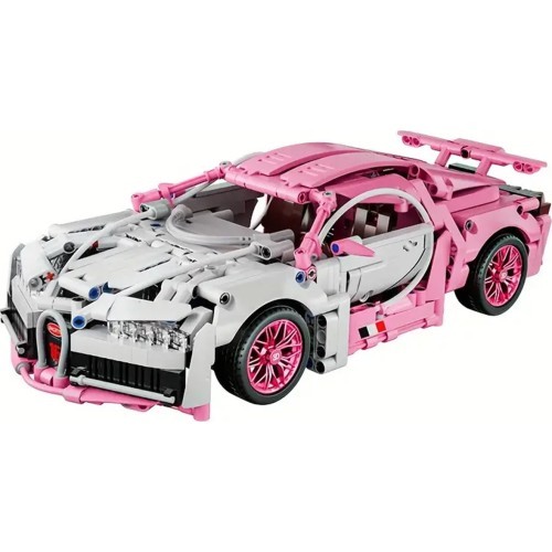 Konstruktorius sportinis automobilis rožinis 1132 detalės