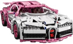 Sports Car Building Blocks Set Pink 1132pcs.