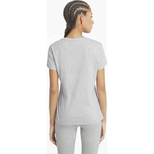 Женская футболка Puma Ess Logo Tee светло-серая 586774 04