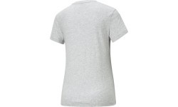 Puma Ess Logo Tee Women's Shirt Light Grey 586774 04