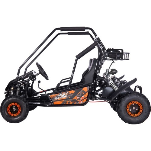 Benzininis kartingas Lucky Seven Lift, dvivietis, oranžinis