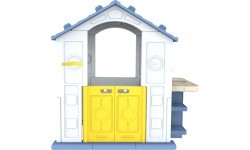 House With Basketball And Sink Blue Roof