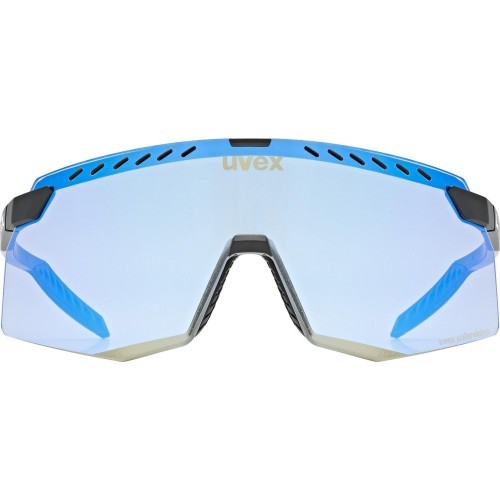 Uvex pace stage CV glasses, black matt / buzzy blue