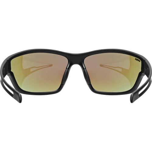 Uvex sportstyle 806 glasses black matt / mirror blue