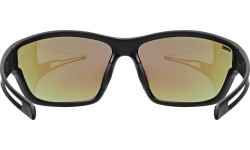 Uvex sportstyle 806 glasses black matt / mirror blue