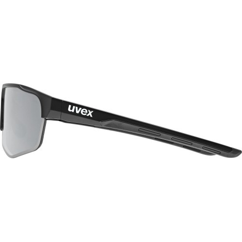 Uvex axos set glasses, black matt / mirror silver