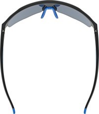 Uvex axos set black matt / mirror blue glasses