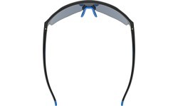 Uvex axos set black matt / mirror blue glasses