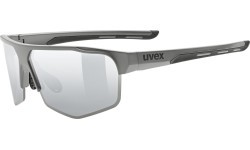 Uvex Axos Set glasses grey matt / mirror silver