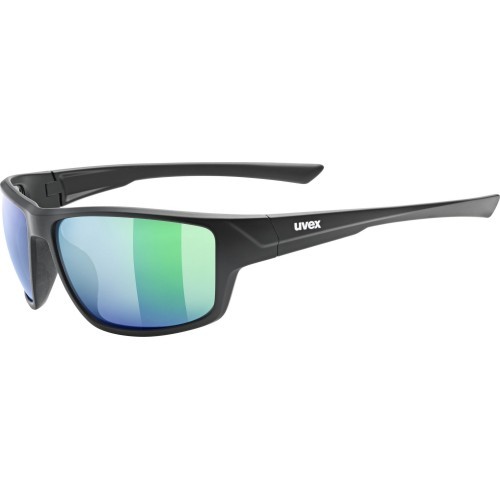 Akiniai Uvex sportstyle 230 black mat / mirror green