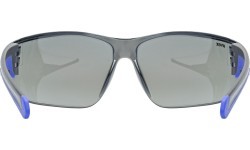 Uvex Equate Glasses Black-Blue Matt / Mirror Blue