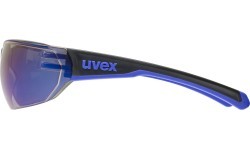 Uvex Equate Glasses Black-Blue Matt / Mirror Blue