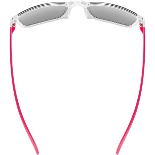 Uvex Rookie glasses, clear-pink / mirror pink