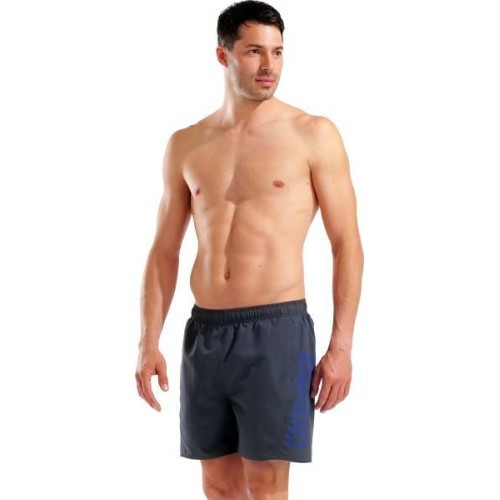 Плавки Arena Fundamentals Logo Boxer R Asphalt-Neon Blue L - 581