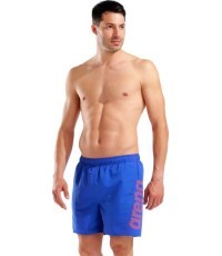 Плавки Arena Fundamentals Logo Boxer R Neon Blue-Team Orange L - 831