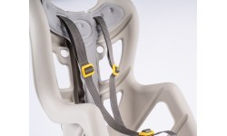 Bellelli Pepe rear rack-mounted child bike seat, silk grey
