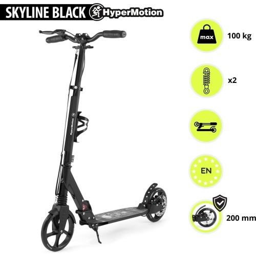 Самокат HyperMotion Skyline, чёрный
