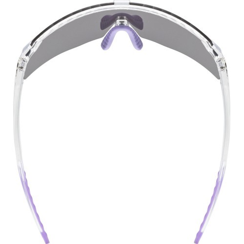 Uvex pace stage clear / mirror pink glasses