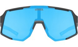 Uvex Sequenze glasses, black matt / mirror blue