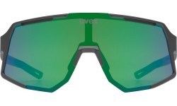 Uvex sequenze glasses black matt / mirror green