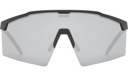 Akiniai Uvex flowline black matt / mirror silver